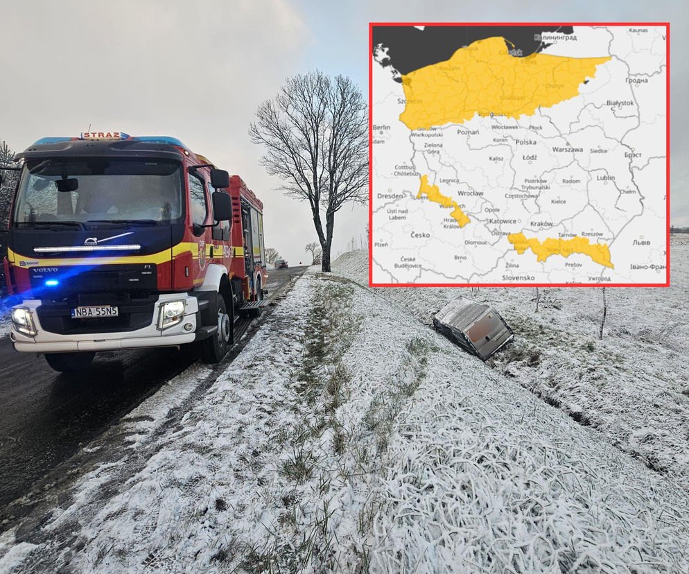 Atak zimy w Polsce. Południe kraju znalazło się pod śniegiem, IMGW ostrzega przed oblodzeniami [ZDJĘCIA]