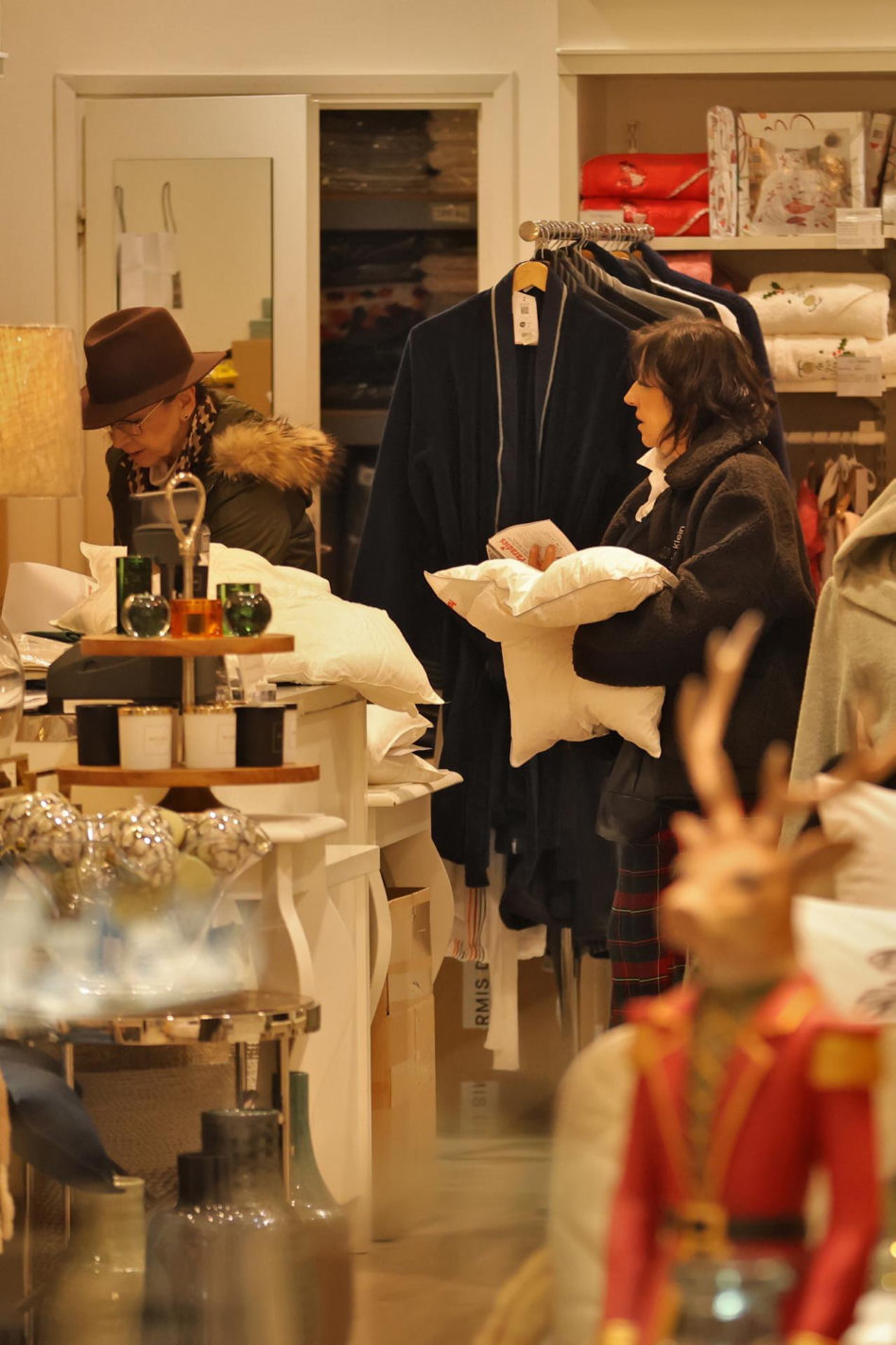 Hanna Śleszyńska na świątecznych zakupach