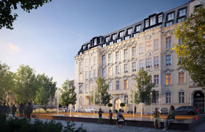 Kamienica przy placu Grunwaldzkim w Szczecinie