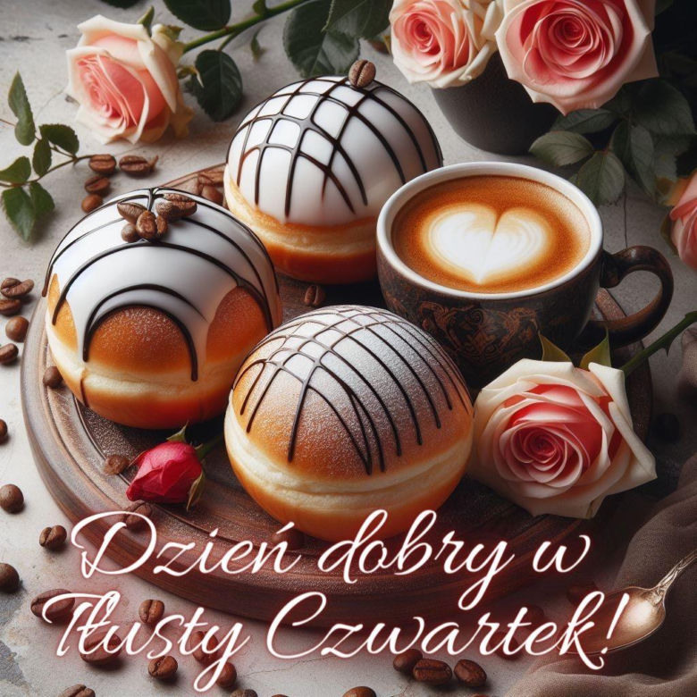Fajne kartki z pozdrowieniami na Tłusty Czwartek