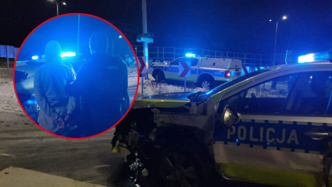 Szaleńczy pościg ulicami miasta. Za kierownicą 15-latek! Próbował zepchnąć radiowóz z drogi