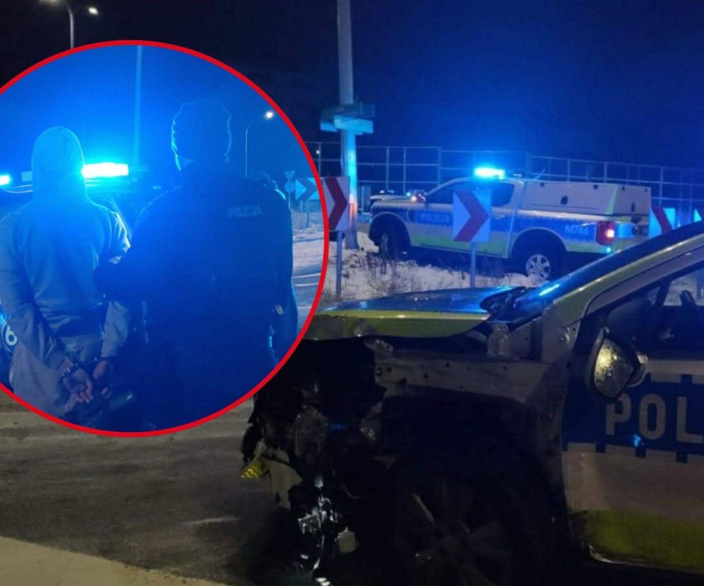 Szaleńczy pościg ulicami miasta. Za kierownicą 15-latek! Próbował zepchnąć radiowóz z drogi