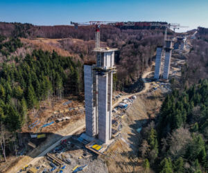 Najwyższa estakada w Polsce powstaje na S19 Babica Jawornik. Na plac budowy prowadzą serpentyny
