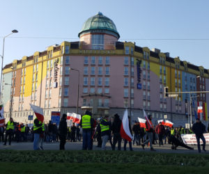 Protest rolników w centrum Warszawy