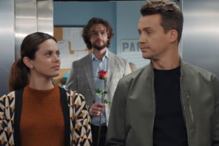 M jak miłość odc. 1913. Jakub Karski (Krzysztof Kwiatkowski), Kasia (Paulina Lasota), Mariusz (Mateusz Mosiewicz)