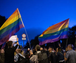 Tańczący protest pod krakowską kurią