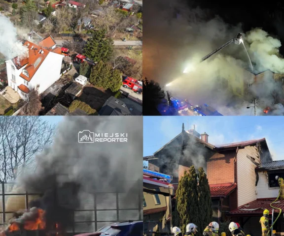 Płonęły domy w Warszawie i okolicach. Dramatyczne zdjęcia