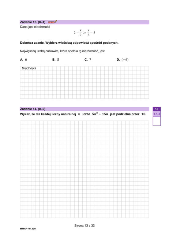 Matura próbna CKE: matematyka