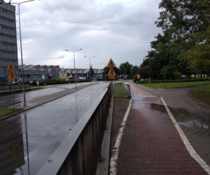 Gwałtowna ulewa nad Radomiem
