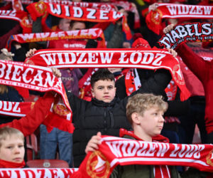 Widzew Łódź - Lech Poznań: Zdjęcia kibiców i zawodników z meczu 24. kolejki PKO BP Ekstraklasy