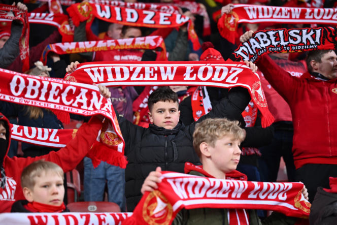 Widzew Łódź - Lech Poznań: Zdjęcia kibiców i zawodników z meczu 24. kolejki PKO BP Ekstraklasy