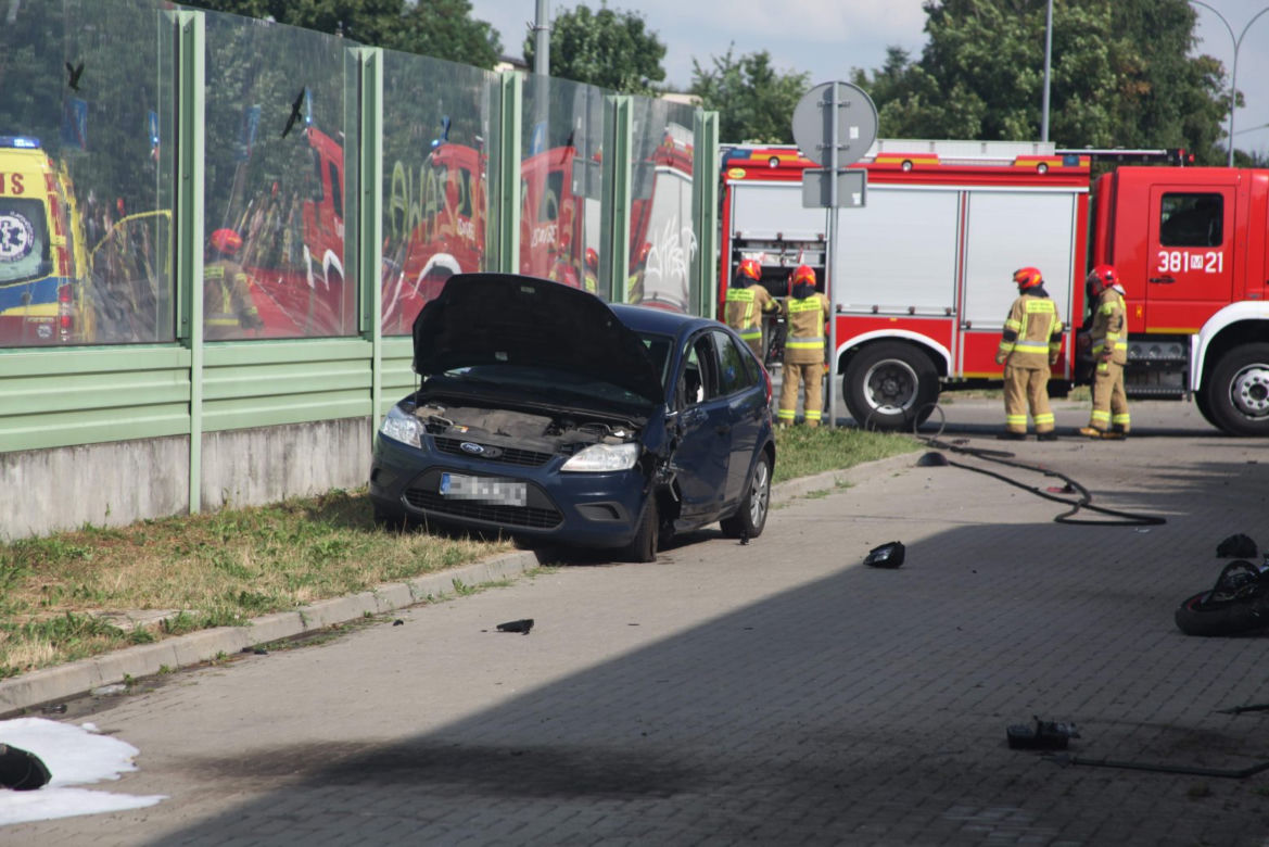 Motocyklista zginął na miejscu. Potworny wypadek w Siedlcach