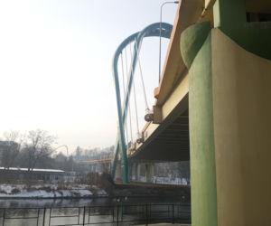 Zamknięty Most Uniwersytecki w Bydgoszczy