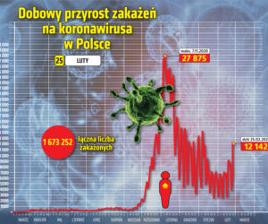 Koronawirus: 25 lutego 2021. To trzecia fala? 12 142 zakażeń! Ile jest zgonów? [Raport Ministerstwa Zdrowia z 25 lutego]