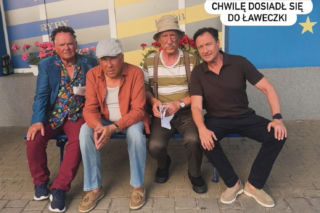 Ranczo nowy sezon 11. Pietrek (Piotr Pręgowski), Hadziuk (Bogdan Kalus), Solejuk (Sylwester Maciejewski), Tomasz Witebski (Jacek Kawalec)