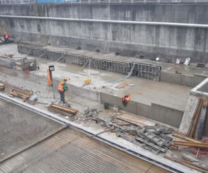Łódź: Trwa budowa zbiorników retencyjnych w Grupowej Oczyszczalni Ścieków