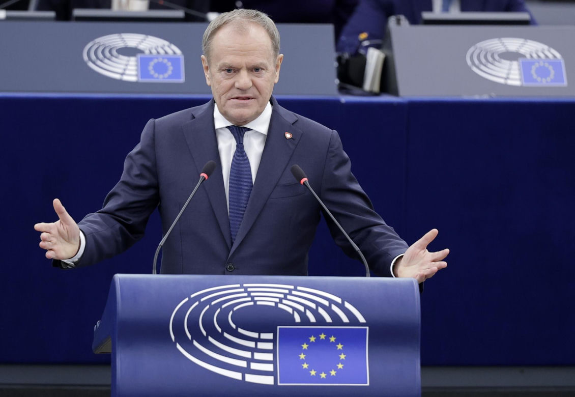 Wystąpienie Tuska w Parlamencie Europejskim