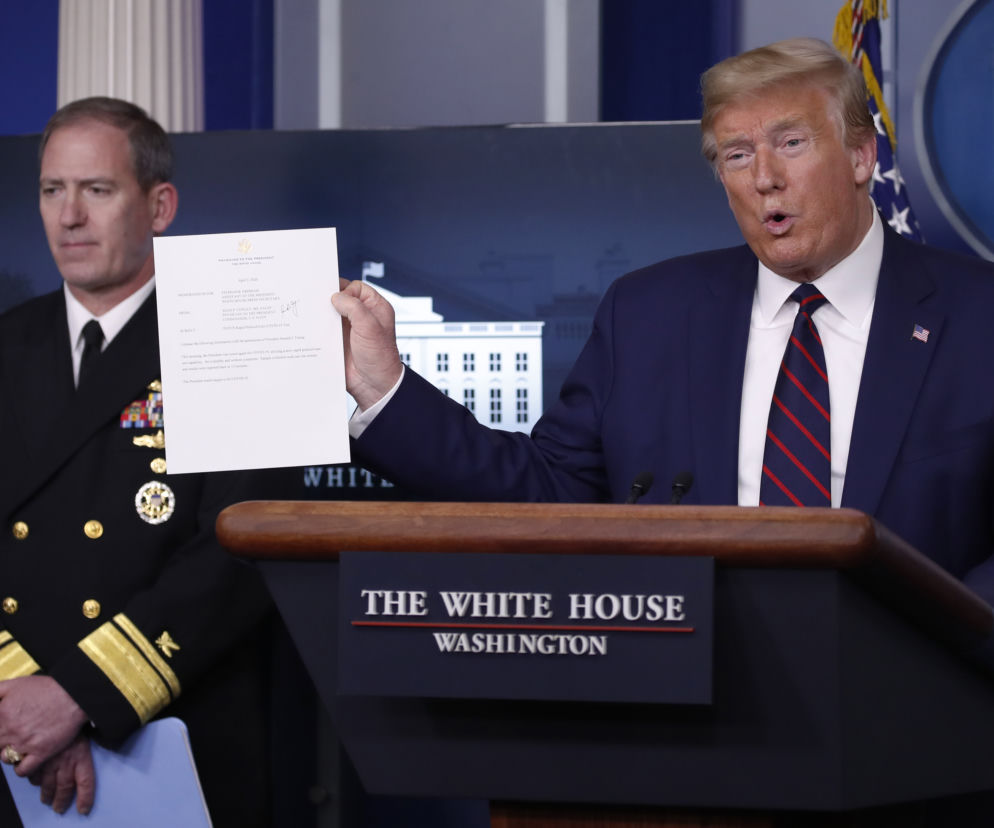 Trump zrobił sobie drugi test na wirusa. Wynik jest negatywny