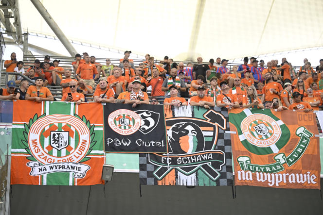Legia Warszawa - Zagłębie Lubin: Zdjęcia kibiców