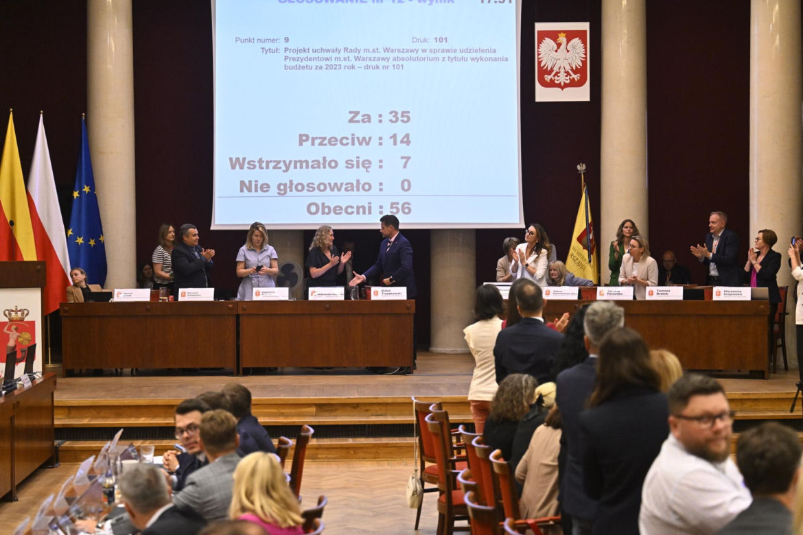 Trzaskowski z wotum zaufania za rządy w 2023 r. 