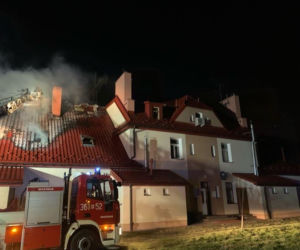 Pożar budynku wielorodzinnego przy ul. Sportowej w Tarnowie