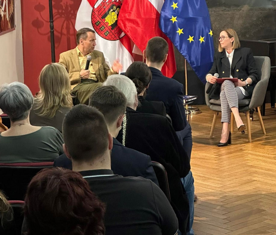 Radosław Sikorski na spotkaniu w Grudziądzu