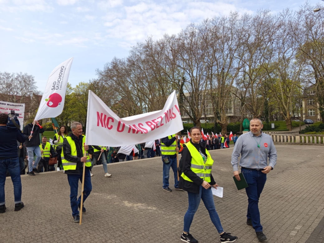 Protest rolników w Poznaniu. 14.04