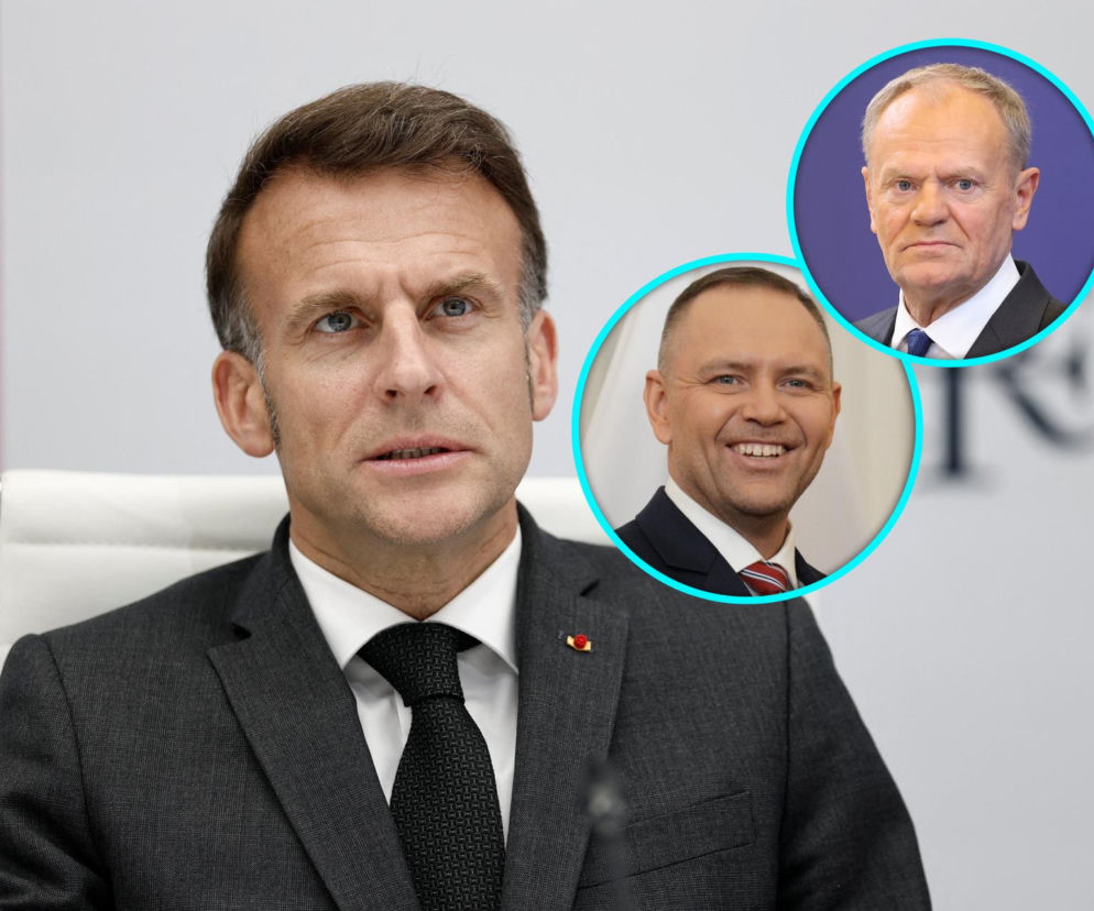 Macron, Tusk, Nawrocki