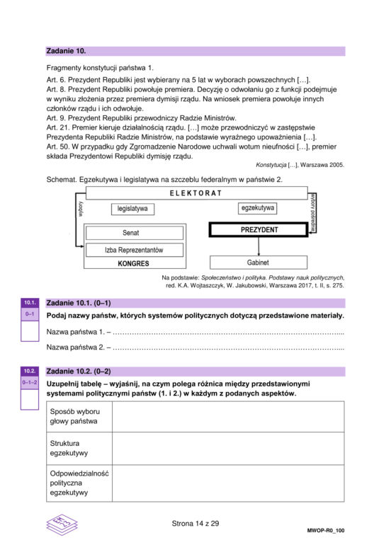 Matura 2023 WOS rozszerzony - arkusze CKE formuła 2023