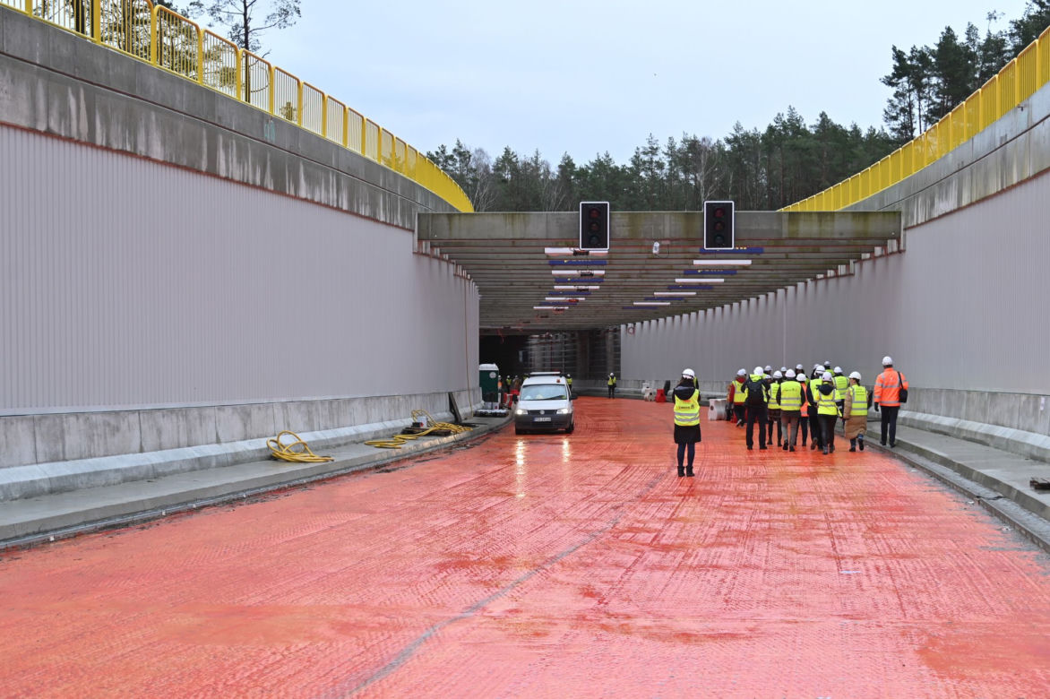 Budowa tunelu pod Świną - luty 2022