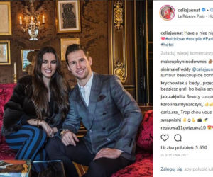 Grzegorz Krychowiak i Celia Jaunat