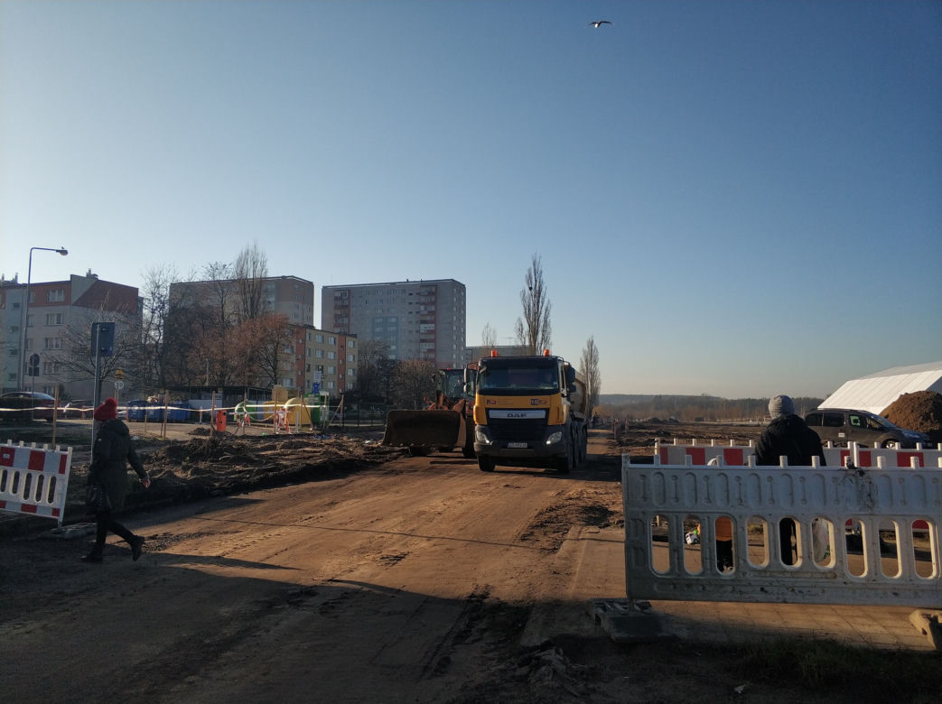 Przebudowa ul. Szafera - styczeń 2020