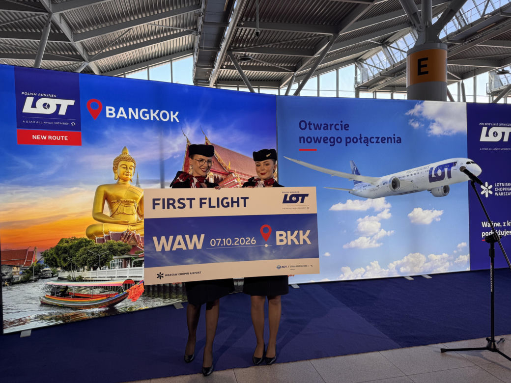Nowa trasa LOT-u już wystartowała. Warszawa-Bangkok w około 10 godzin