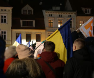 Wojna na Ukrainie. Bydgoszczanie protestowali przeciwko rosyjskiej agresji [ZDJĘCIA]