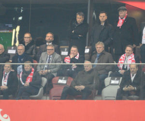 Karol Nawrocki i Przemysław Czarnek na mecze Polska - Albania