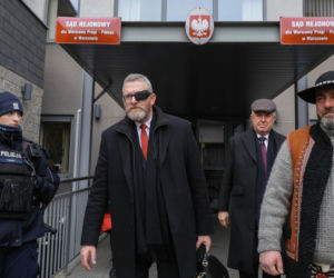 Grzegorz Braun po rozprawie