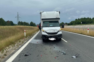 Wypadek na obwodnicy Wąchocka