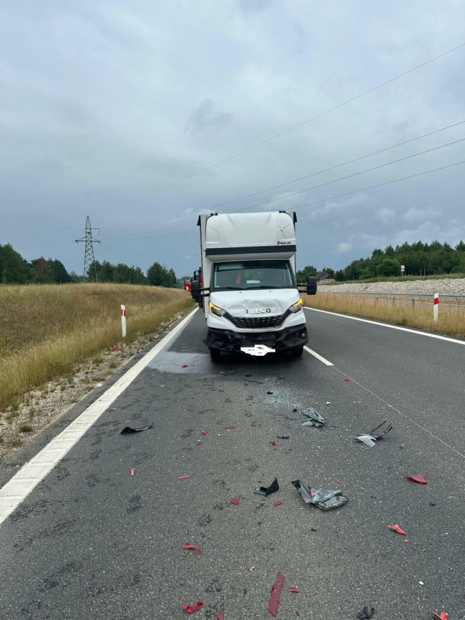 Wypadek na obwodnicy Wąchocka