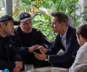 Na dobre i na złe odc. 834. Andrzej Falkowicz (Michał Żebrowski), Bolek (Sławomir Zapała)