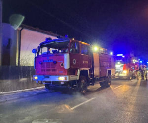 Pożar domu w Kaletach