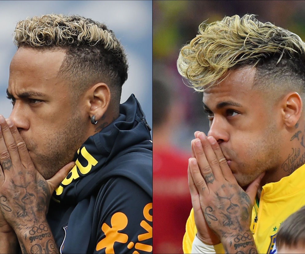 Neymar i jego fryzura - mundial 2018