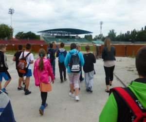 Damian Stalkowski spotkał się na stadionie Polonii z młodymi kibicami