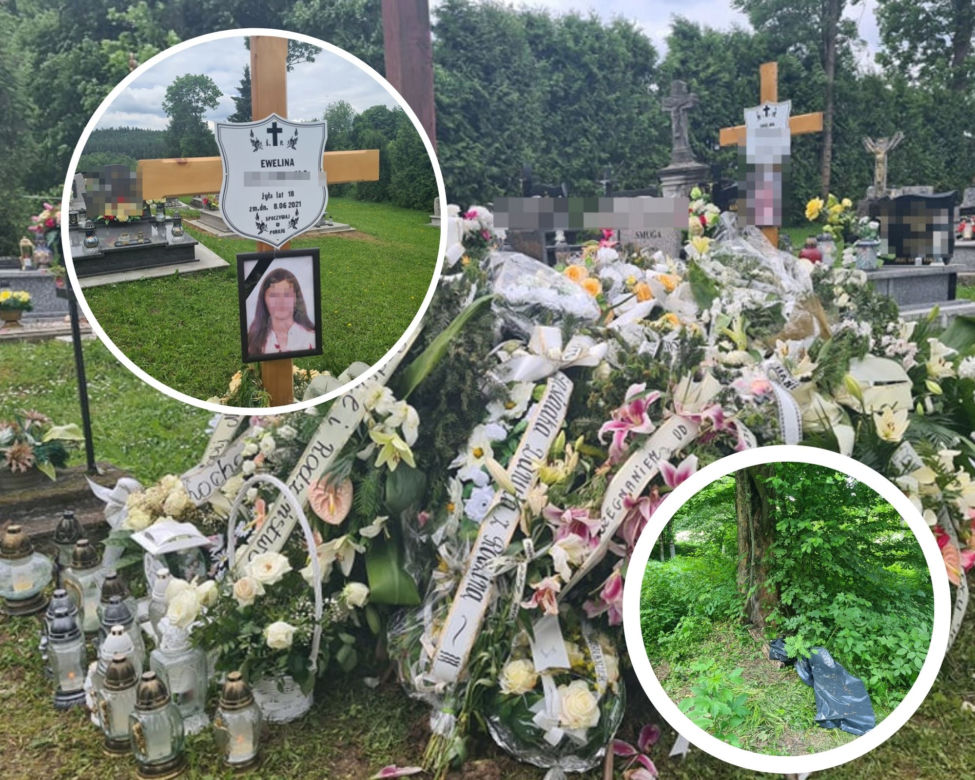 Barwinek. Grób 18-letniej Eweliny w morzu kwiatów i zniczy [ZDJĘCIA]