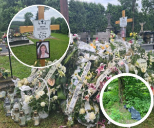 Barwinek. Grób 18-letniej Eweliny w morzu kwiatów i zniczy [ZDJĘCIA]