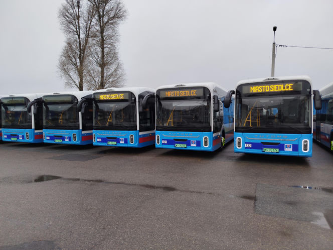 Nowe chińskie autobusy elektryczne marki Yutong w Siedlcach