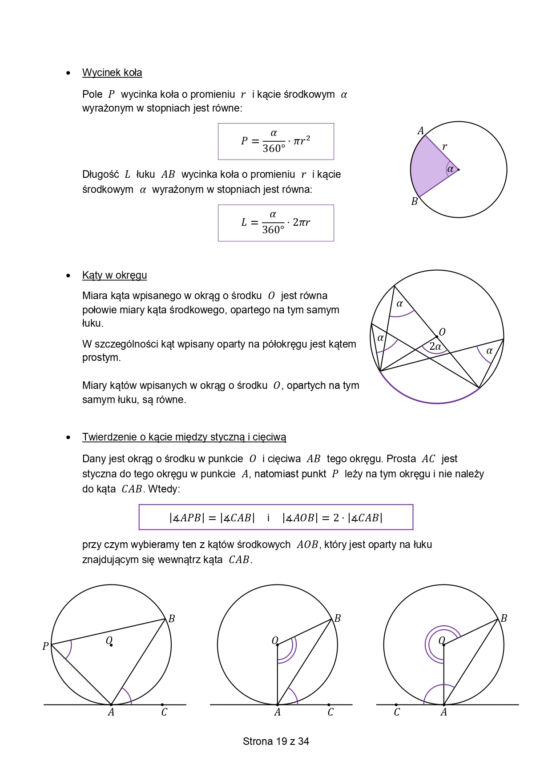 Karta wzorów matematyka matura 2023