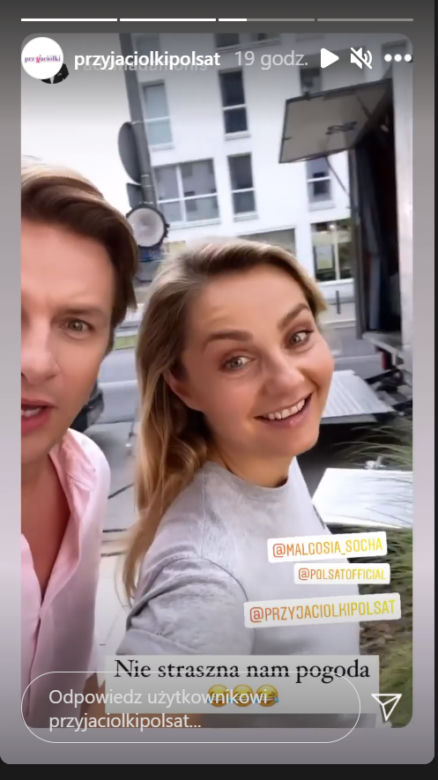 Przyjaciółki. Andrzej (Adam Adamonis), Inga (Małgorzata Socha)