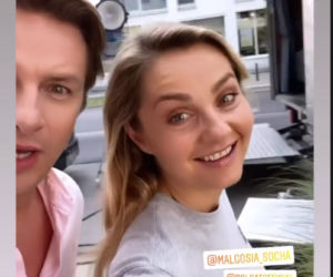 Przyjaciółki. Andrzej (Adam Adamonis), Inga (Małgorzata Socha)