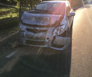 Czechowizna. Wypadek na DK 65. Zderzenie hondy z toyotą