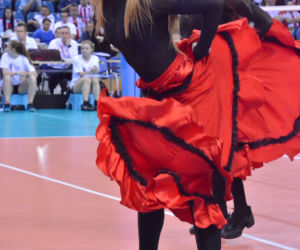 Cheerleaderki na Final Four Ligi Mistrzów w Tauron Arenie Kraków: Zobacz zdjęcia! [GALERIA]